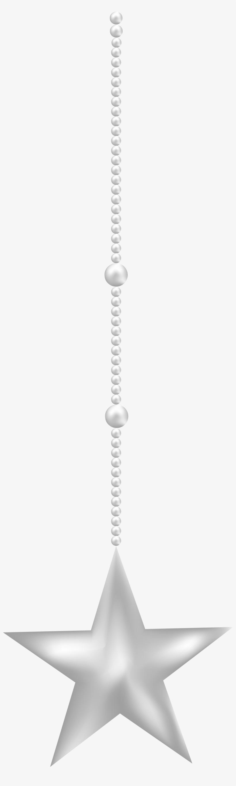 Silver Star Hanging Png, transparent png download