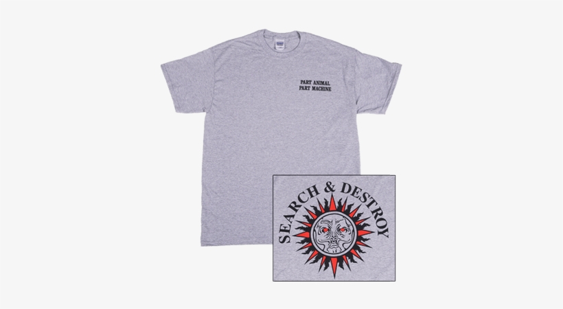 Search & Destroy Grey T-shirt - Henry Rollins, transparent png download