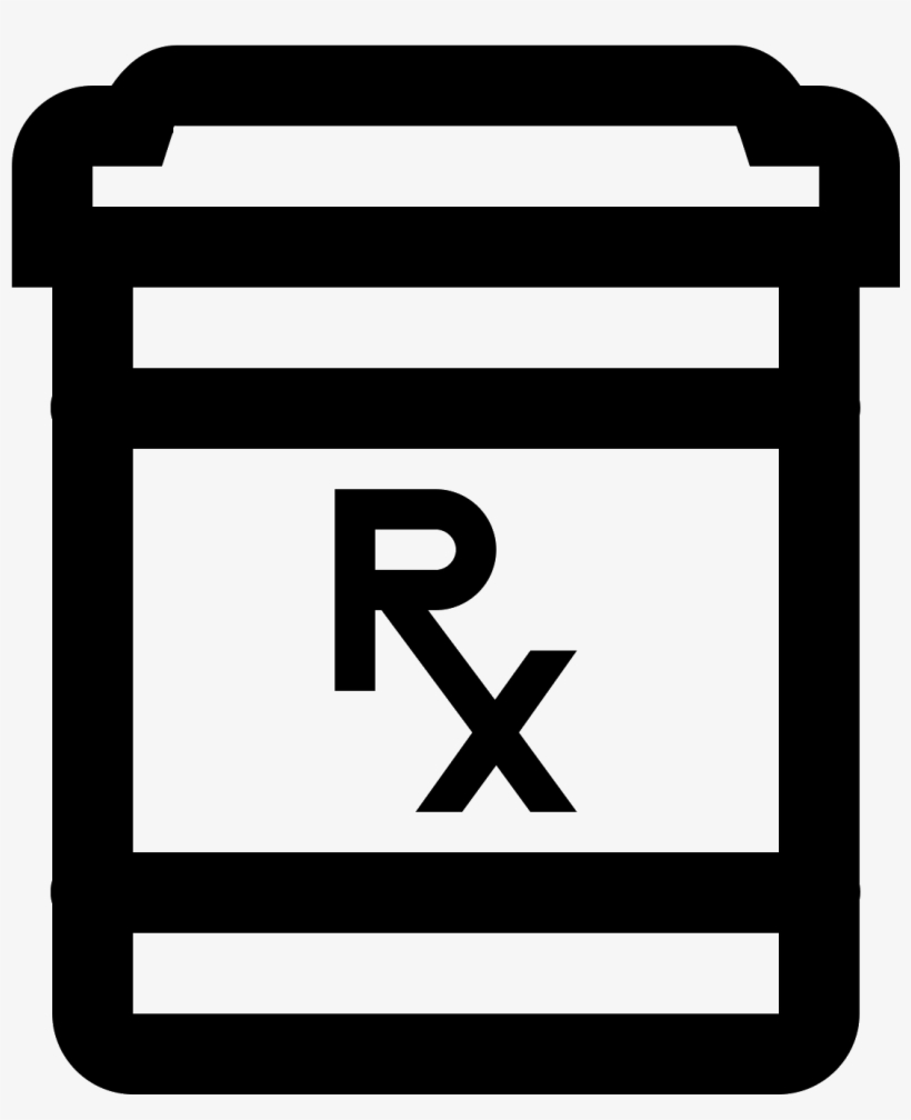 Pill Bottle Icon - Pill Bottle Icon Png, transparent png download