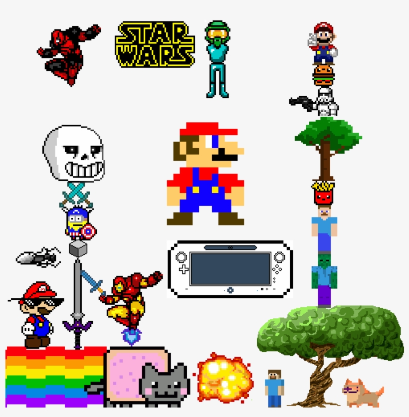 Random Stamps No - 8 Bit Mario, transparent png download