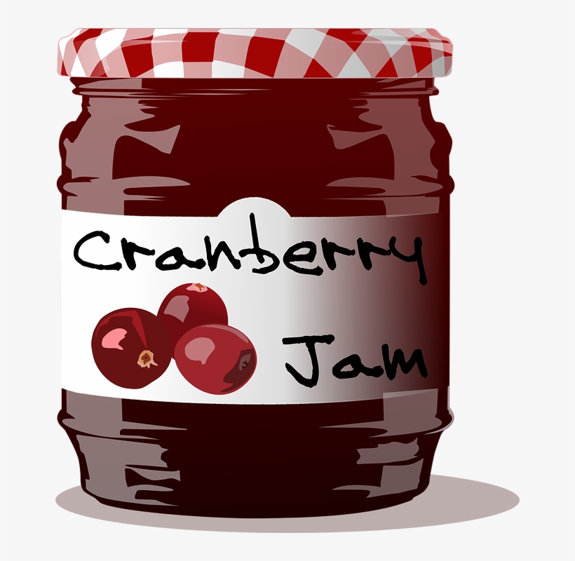 Cranberry, Jam, Jelly, Food, Fruit, Sweet, Homemade - Jam Transparent, transparent png download