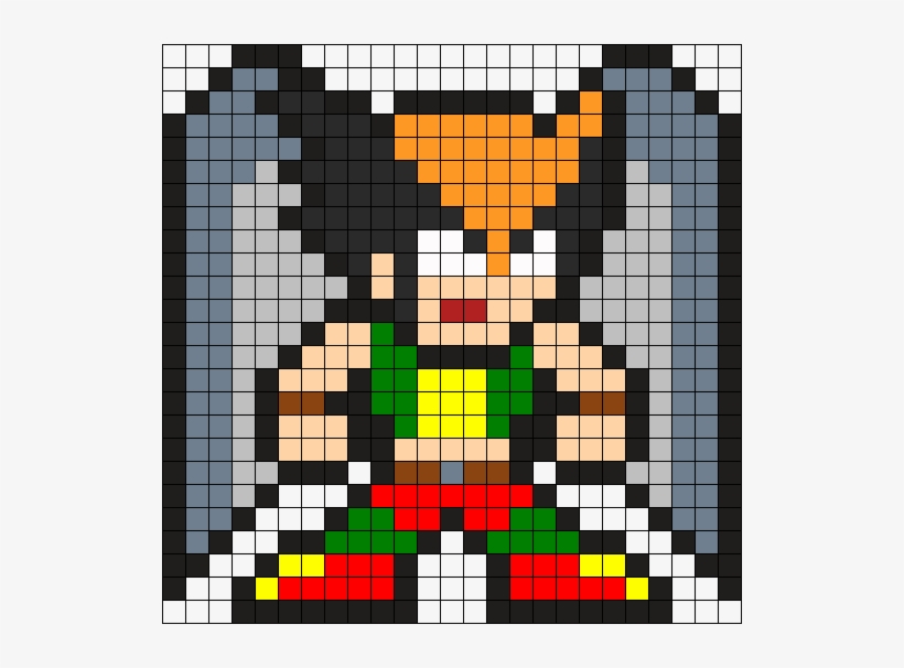 Hawkgirl Perler Bead Pattern / Bead Sprite - Bead, transparent png download