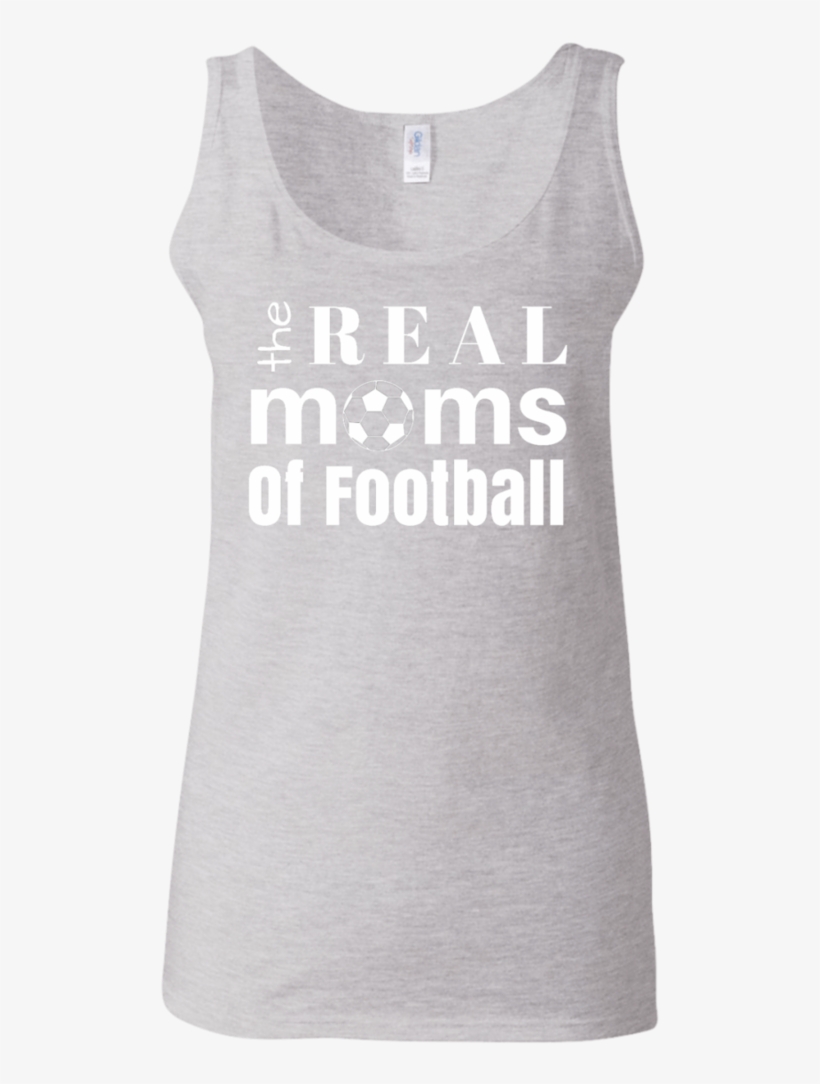 Real Football Moms Ladies' Softstyle Fitted Tank - Mother, transparent png download