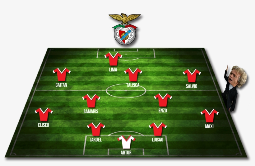 Benfica Starting Line Up - Benfica Starting 11 2016, transparent png download