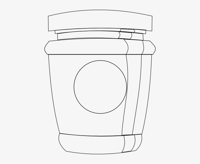 Jam Jar Outline With Label - Jam, transparent png download
