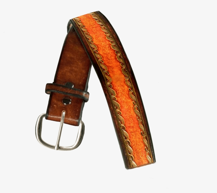 Charleston Hand Tooled Leather Belt - Belt, transparent png download