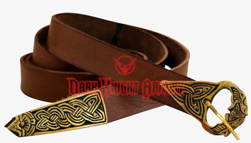 Viking Knot Leather Belt - Armor Venue - Viking Leather Belt, Brown, transparent png download