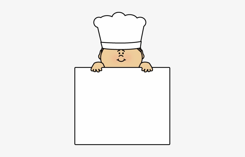 Blank Sign Chef Clip Art - Chef With A Sign Png, transparent png download