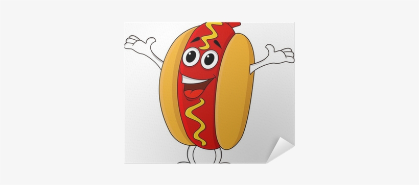 Animated Cartoon Hot Dog, transparent png download