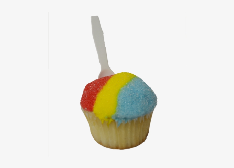 Snow Cone Cupcake - Cupcake, transparent png download