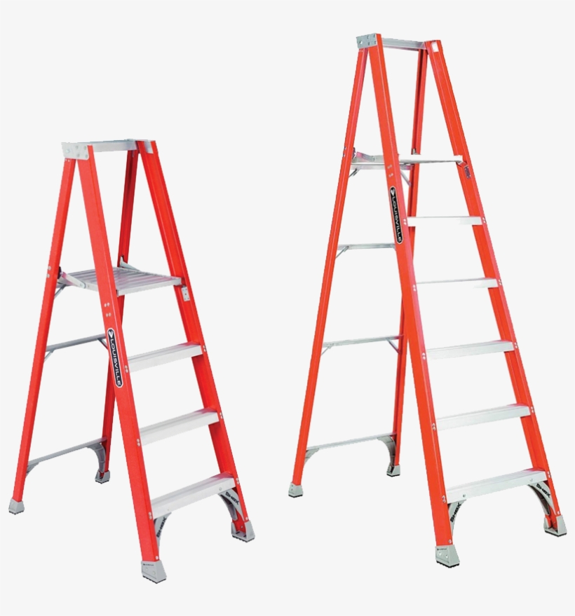 Built For Professional And Industrial - Fiberglass Platform Ladder 6', transparent png download