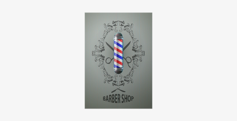 Vector Illustration Barber Poles, Barber Shop Poster - Barbershop, transparent png download