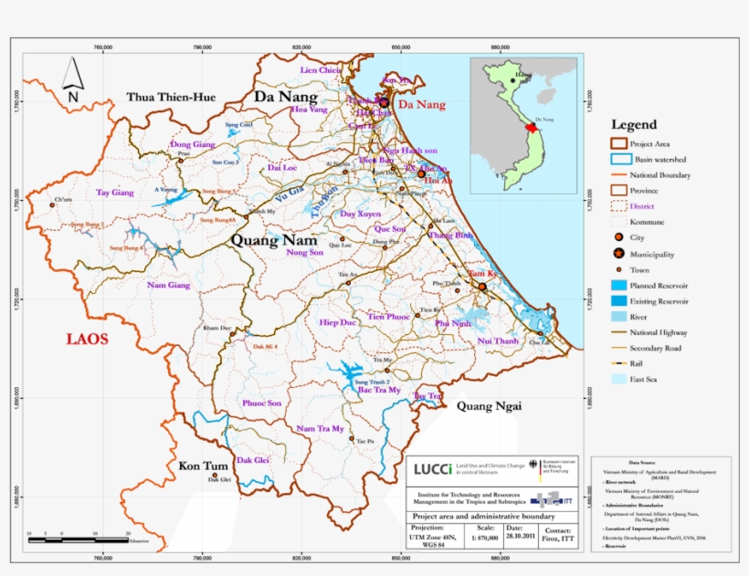 Land Use And Climate Change Interactions In Central - Map, transparent png download
