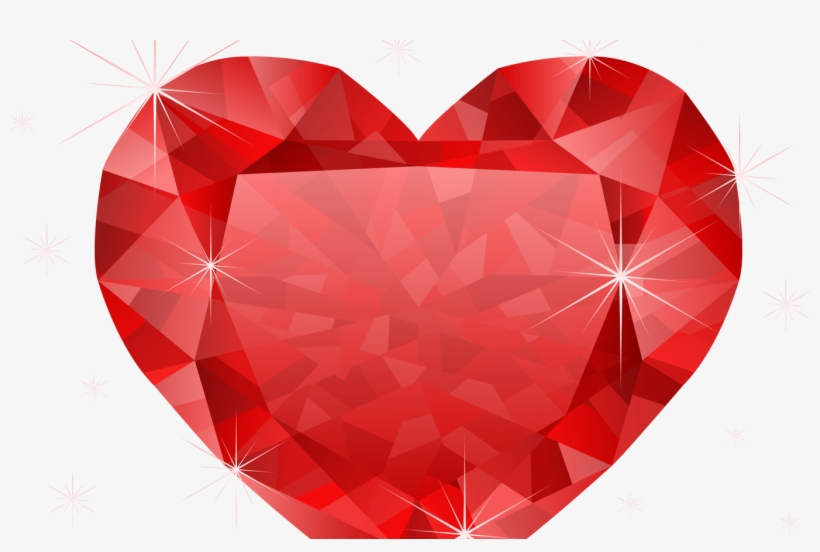 Cute Flower Heart Design Paper Imagefullycom Images, - Heart Diamond Png, transparent png download