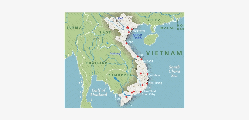 Vietnam - Map Of Vietnam, transparent png download