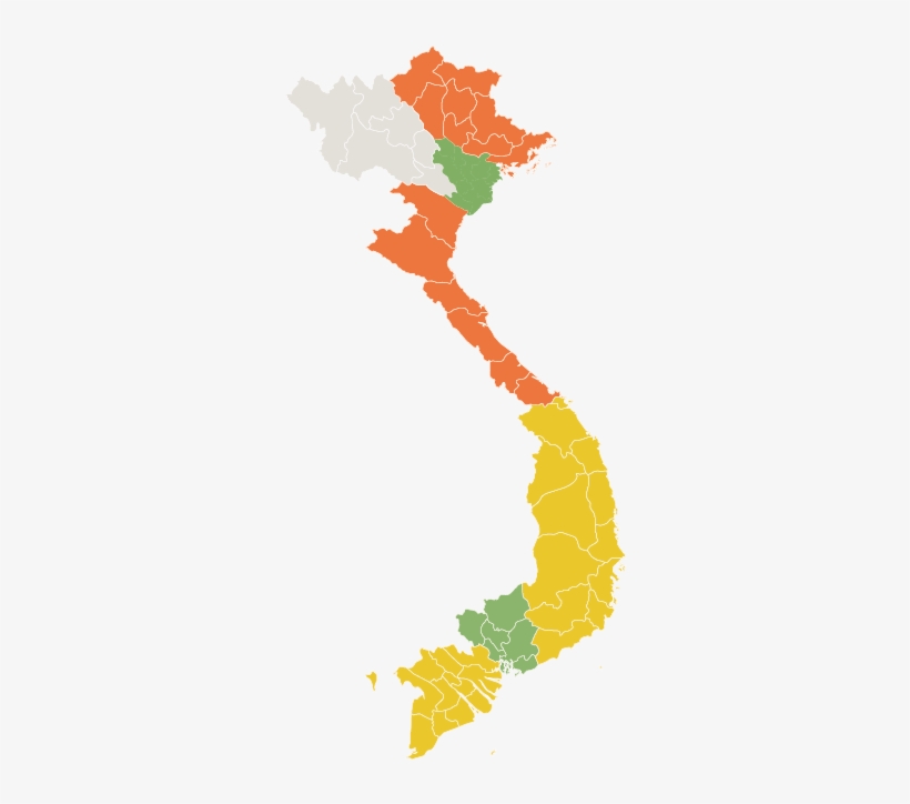 Proficiency By Region And City - North South And Central Vietnam, transparent png download
