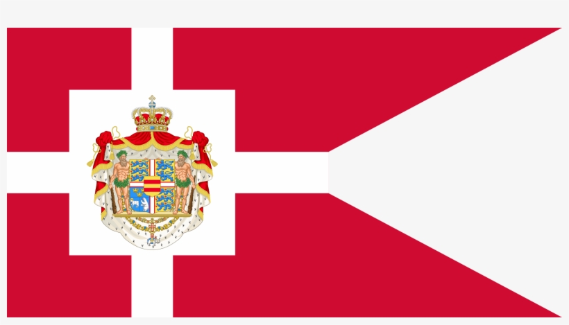 Royal Standard Of Denmark - Royal Flag Of Denmark, transparent png download