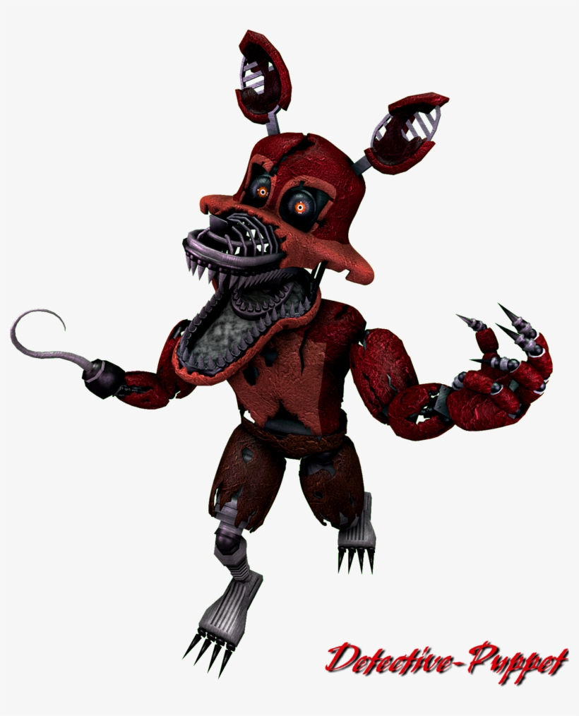 Nightmare Foxy - Fnaf Nightmare Foxy Png, transparent png download