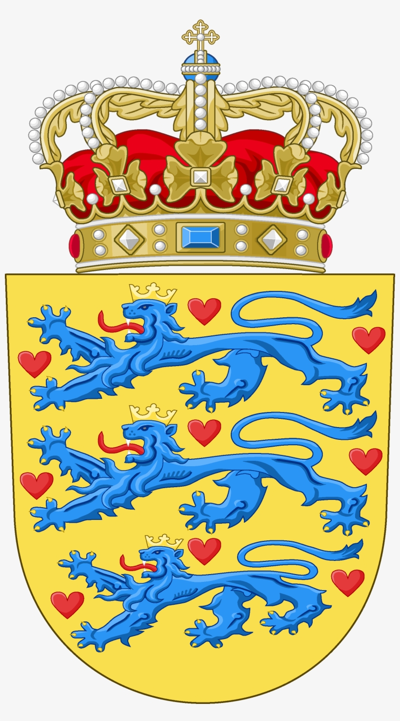 Denmark Flag [danish] - Christian Ix Of Denmark Coat Of Arms, transparent png download