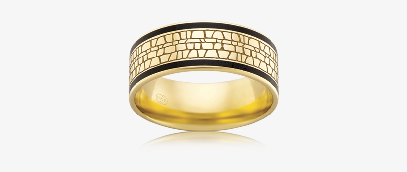 Black Is Bold Spectrum 9ct Gold Wedding Ring - Wedding Ring, transparent png download