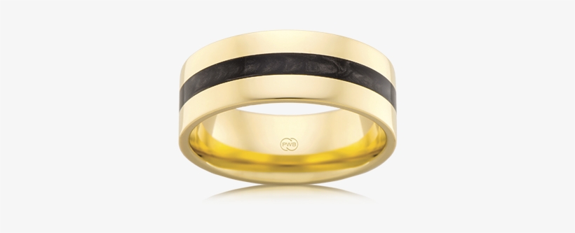 Black Is Bold Spectrum 9ct Gold Wedding Ring - Wedding Ring, transparent png download