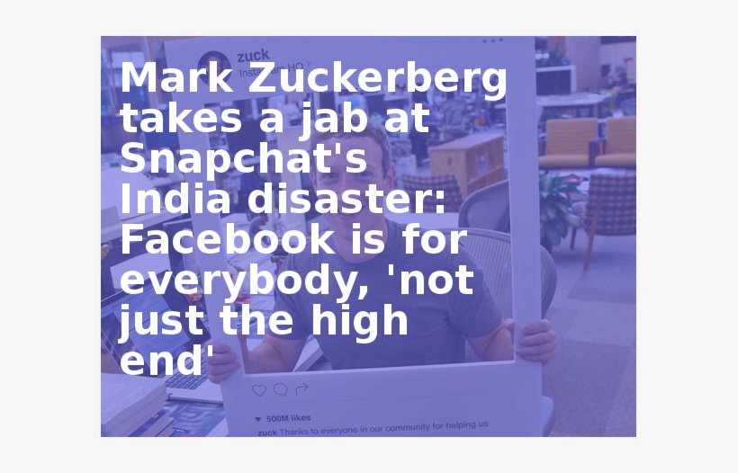 Mark Zuckerberg Takes A Jab At Snapchat's India Disaster - Sunshot 2 Pcs Webcam Cover Magnet Slider Camera Protect, transparent png download