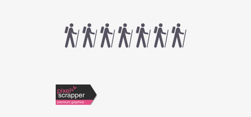 Hikers Stamp - Calligraphy, transparent png download