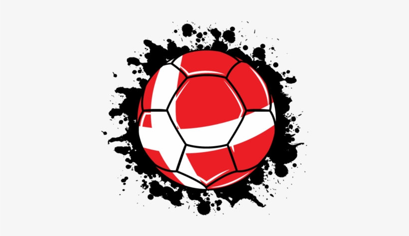 Denmark Flag Soccer Ball Kongeriget Danmark Danish - Hungary Flag Soccer Ball Magyarország Magical Magyars, transparent png download