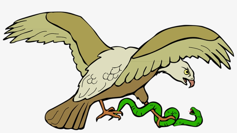 Eagle With Snake Svg Clip Arts 600 X 307 Px, transparent png download