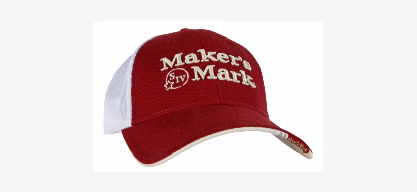 Red Mesh Hat With White Logo - Hat, transparent png download