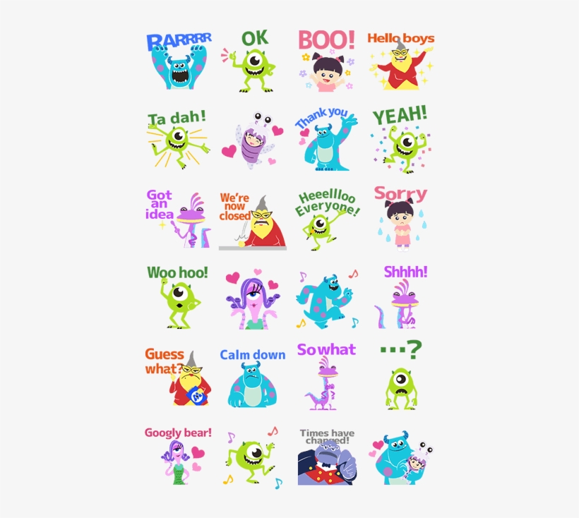 Animated Monsters, Inc - 毛 怪 Q 版, transparent png download