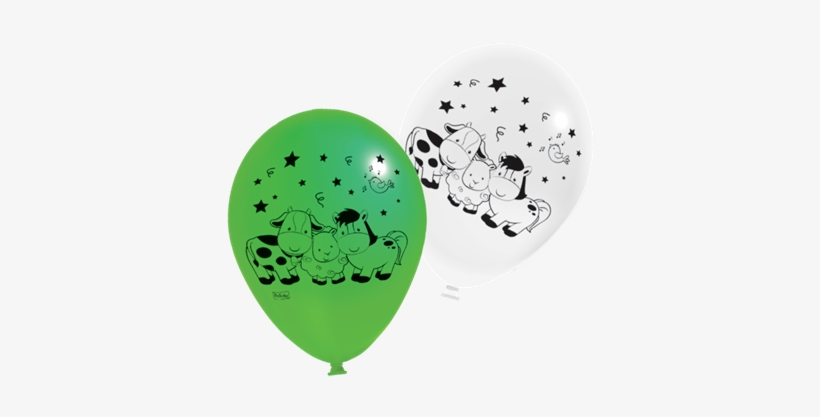 Balão De Látex Decorado Para Festa Fazendinha Com 25 - Balão De Látex Decorado Para Festa Fazendinha, transparent png download