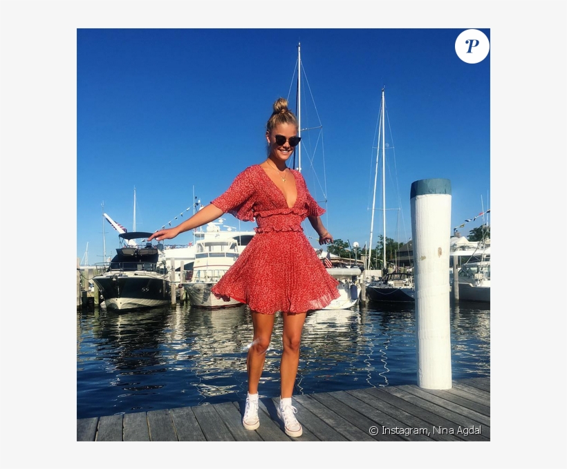 Photo De Nina Agdal - Amur The Quinn Dress, transparent png download