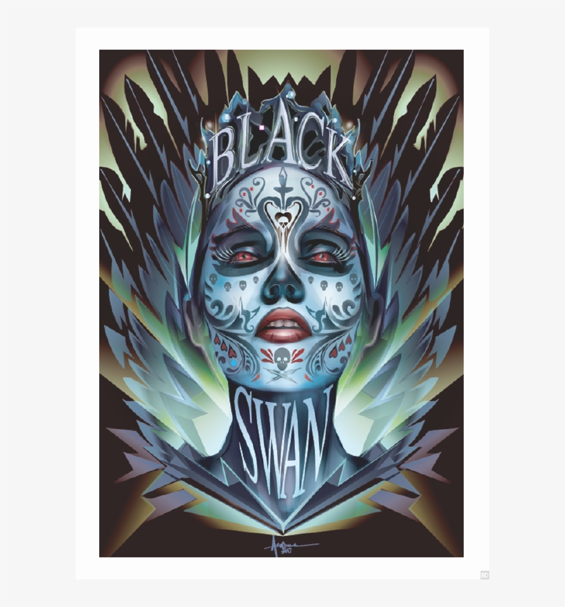 Stunning Dia De Los Muertos Horror Home Video Art Now - Black Swan Blu Ray, transparent png download