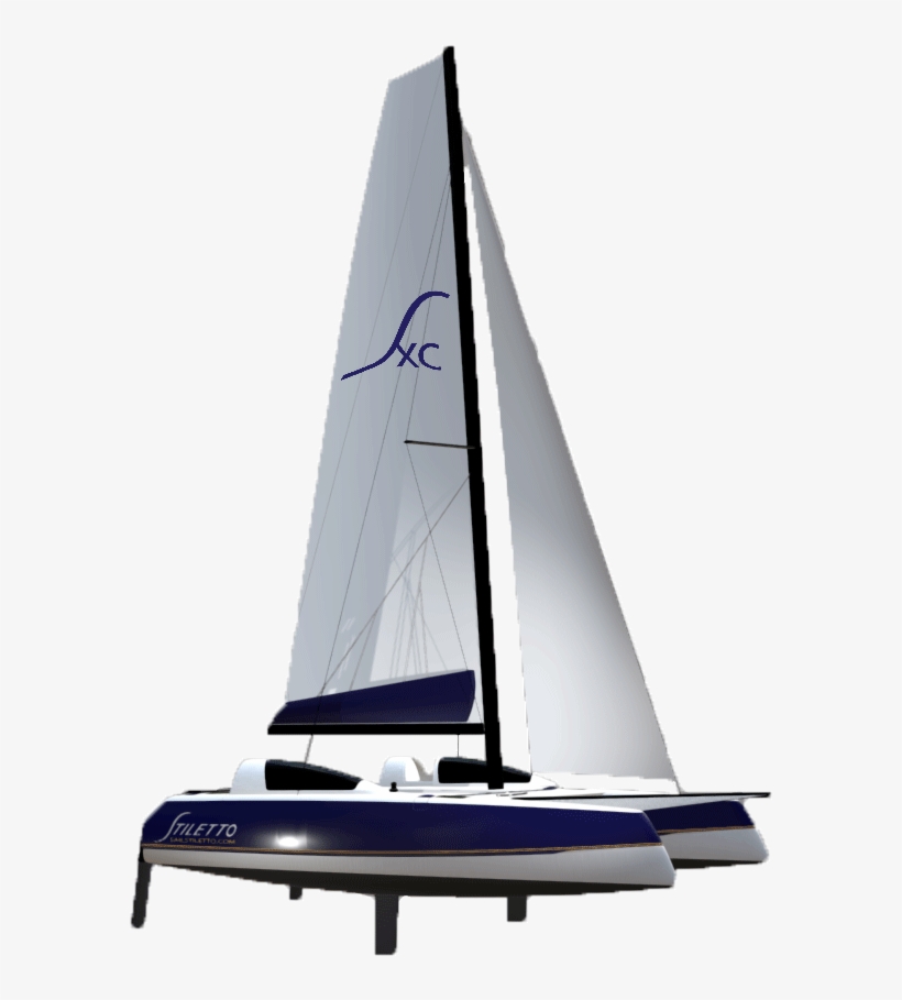 Beachcat Cruiser - Catamaran Sailboat Png, transparent png download