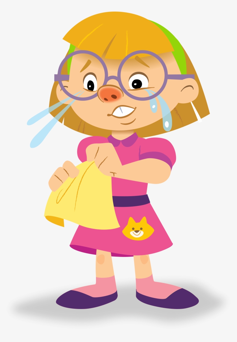 This Really Makes Her Sad - Allergy Girl Cartoon, transparent png download