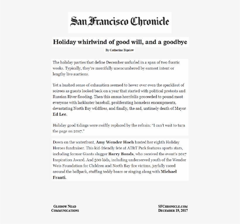 12 19 17 Sfchronicle - .com, transparent png download