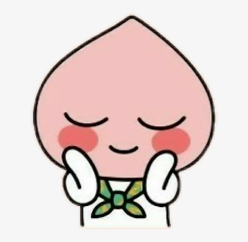 Sticker By - Peach Kakao, transparent png download