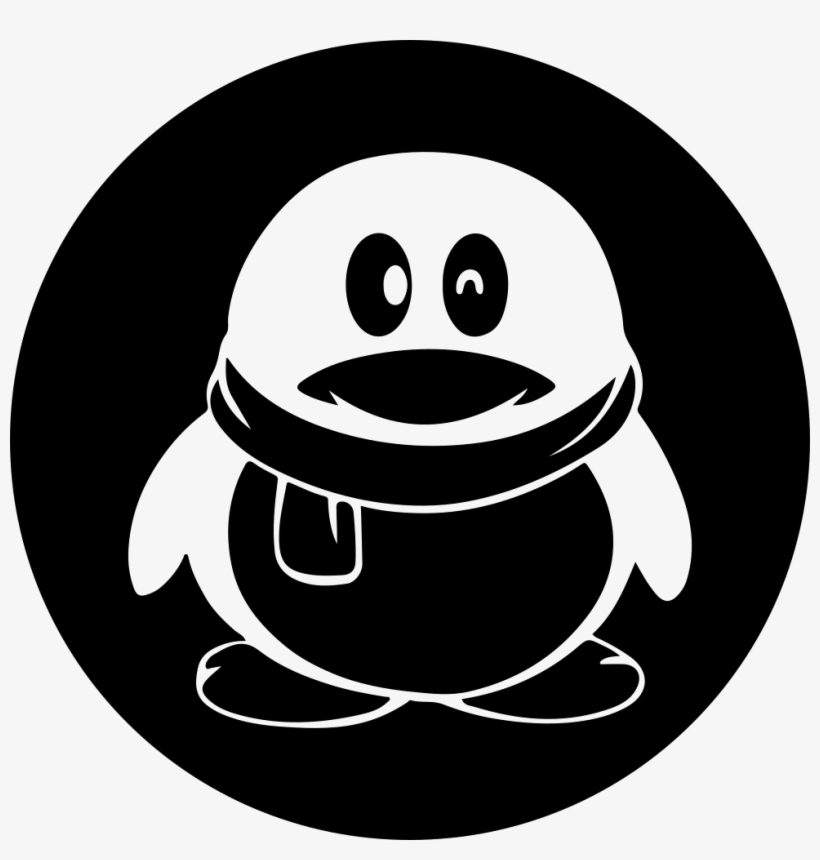 Qq Social Logo Of A Penguin Comments - Qq Logo, transparent png download