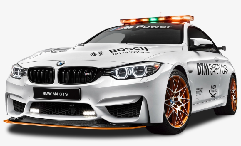 White Bmw M4 Gts Safety Car Png Image - Car, transparent png download