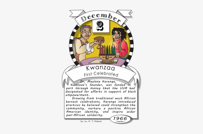 December Second, Kwanzaa First Celebrated - Kwanzaa Uu, transparent png download