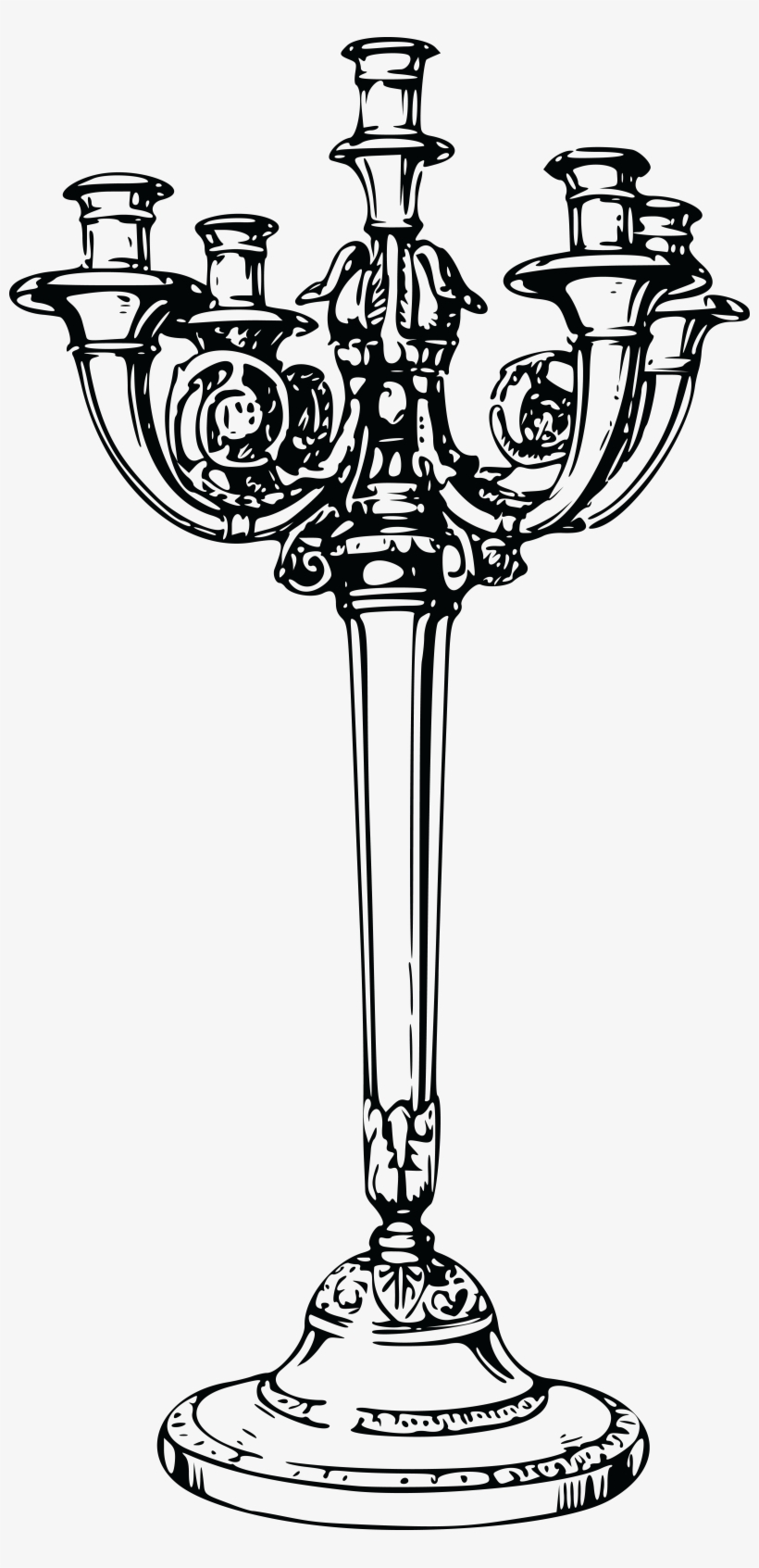 Free Clipart Of A Candle Stick - Candlestick Clipart, transparent png download