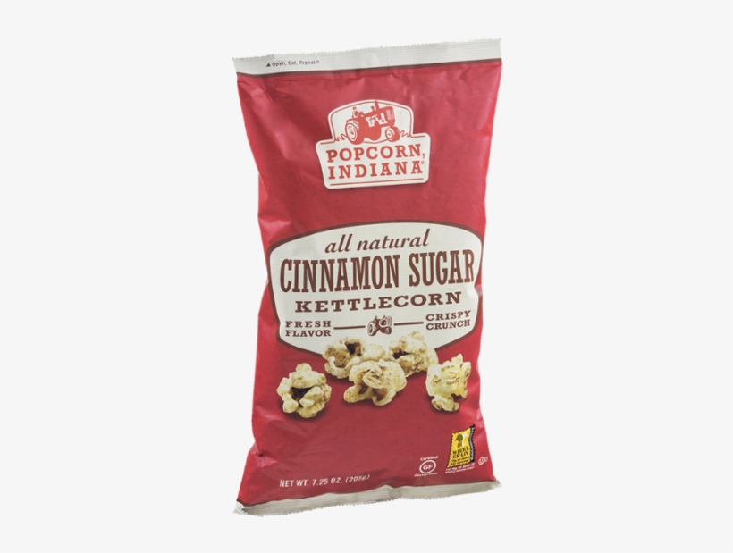 Popcorn Indiana Kettlecorn, Cinnamon Sugar - 7.25 Oz, transparent png download