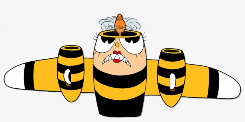Plane - Cuphead Bee Queen Plane, transparent png download