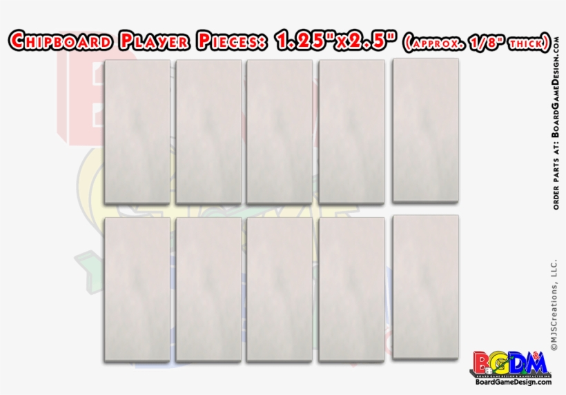 10 Chipboard Player Pieces, Make Your Own Game Pieces - Player, transparent png download