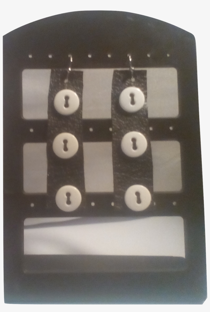 Islands Earth Orginal Buttons Earrings Black White - Freight Transport, transparent png download