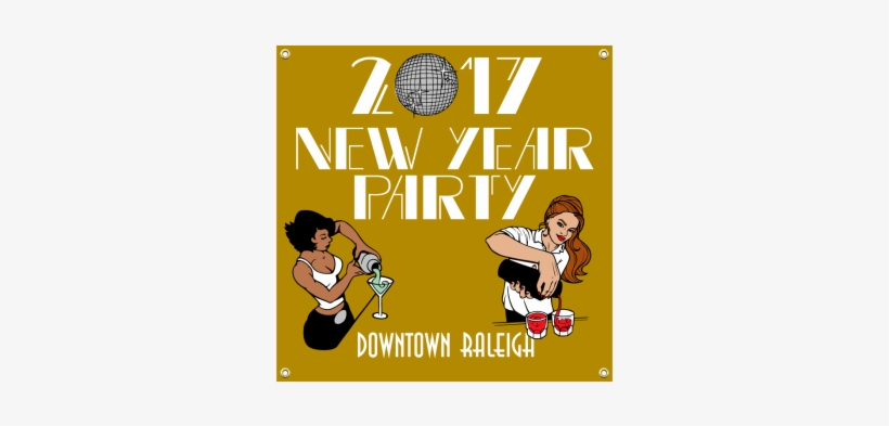 New Year Party Vinyl Banner - Genie, transparent png download