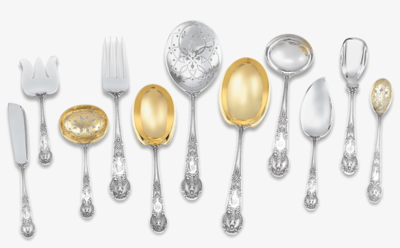 Renaissance Silver Flatware Service, 445 Pieces - Silver, transparent png download