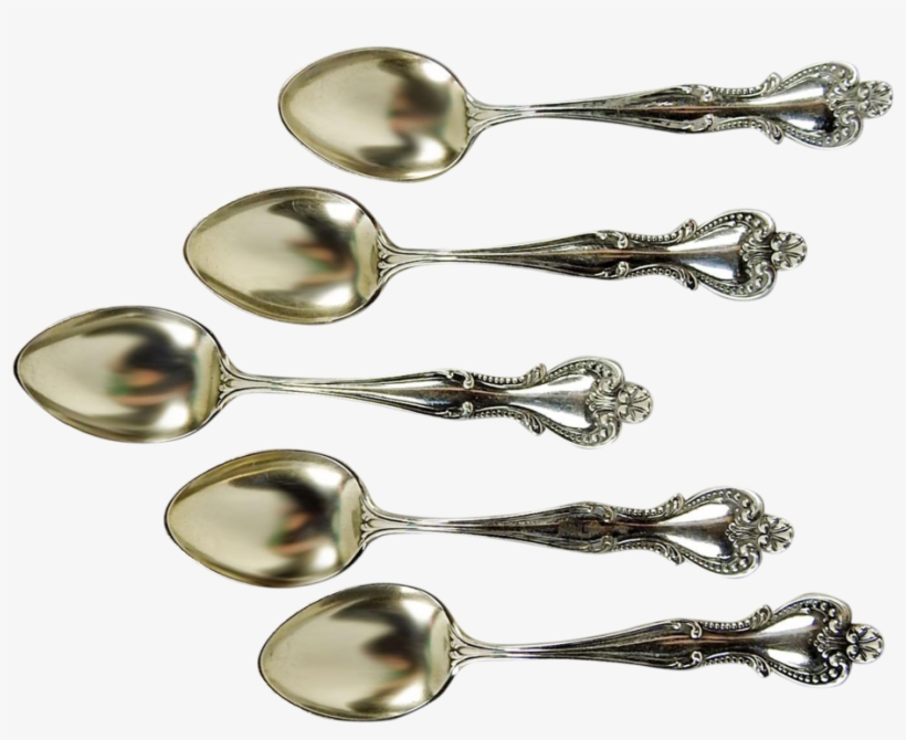 Sterling Silver Demitasse Spoons - Spoon, transparent png download