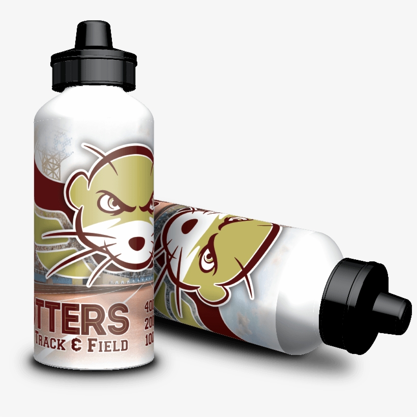 Otters Track Bottle - Otter, transparent png download